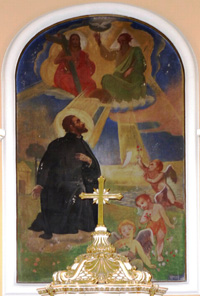 Gebauer Ernő Xavéri Szent Ferenc freskója
