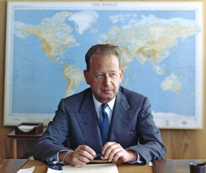 Dag Hammarskjöld ENSZ főtitkár 1956