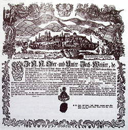Pécsi kádárcéh tanulólevele 1776 (internet)