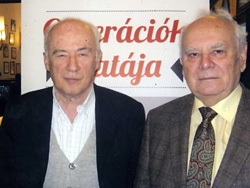 Portisch Lajos (j) és a szerző (b)
