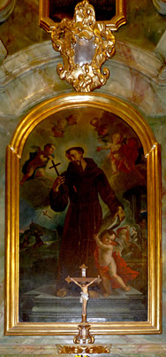 Paulus Senser: Assisi Szent Ferenc (1746) Máriagyűd ferences-kegytemplom