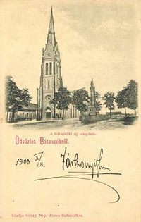 A templom egy 1903-ban feladott képeslapon