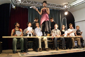 Színészhallgatók előadása (Kirké, 2011)